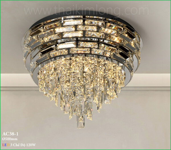 Đèn mâm pha lê AC38-1 Ø500mm