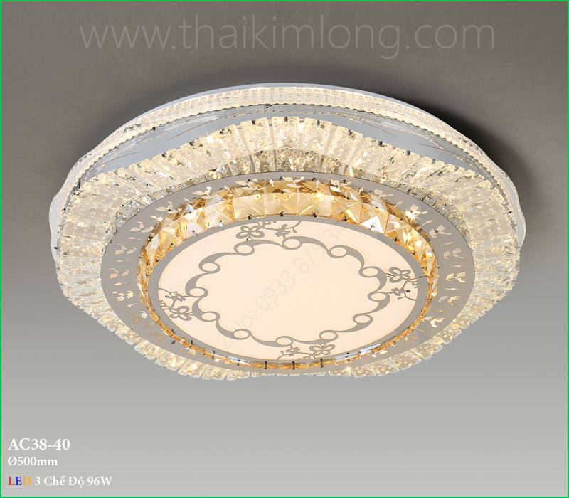 Đèn Mâm Led Tròn Kim Long AC38-40