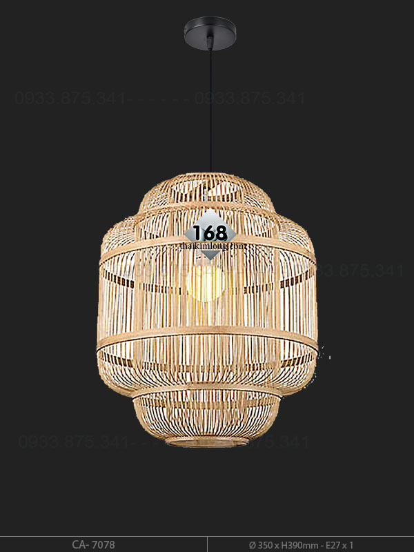Đèn Thả Mây Tre CA-7078