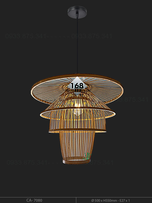 Đèn Thả Mây Tre CA-7080